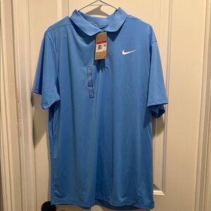 NWT Nike Men's Light Blue Dri-Fit Polo Shirt